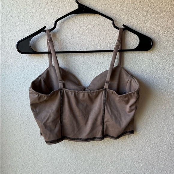 brown and black corset top - forever 21 - Picture 2 of 3